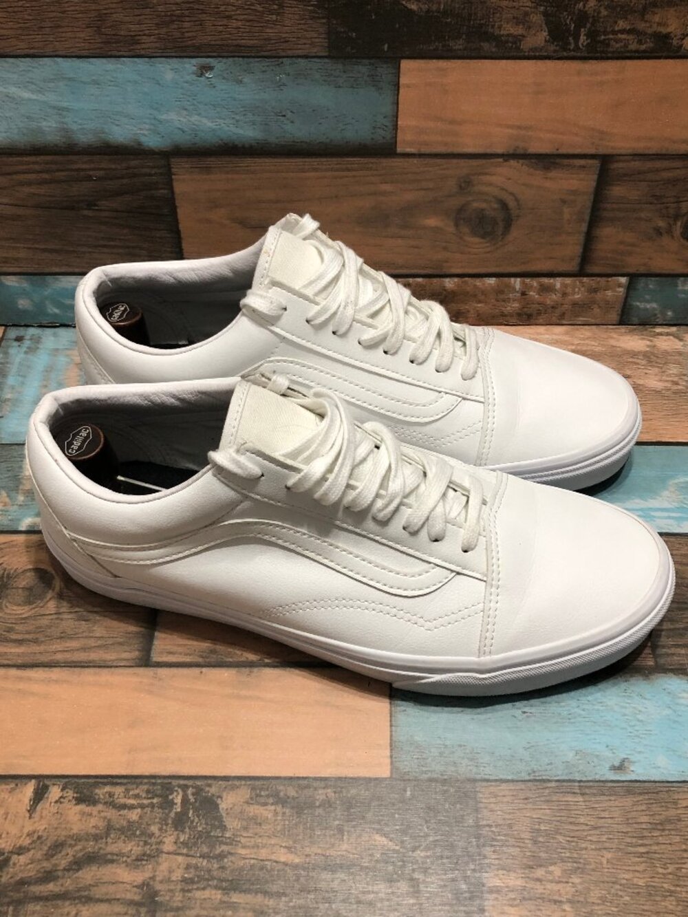 Vans Off The Wall Shoes 7213356 White Lace Up Low Top Men's Size 11